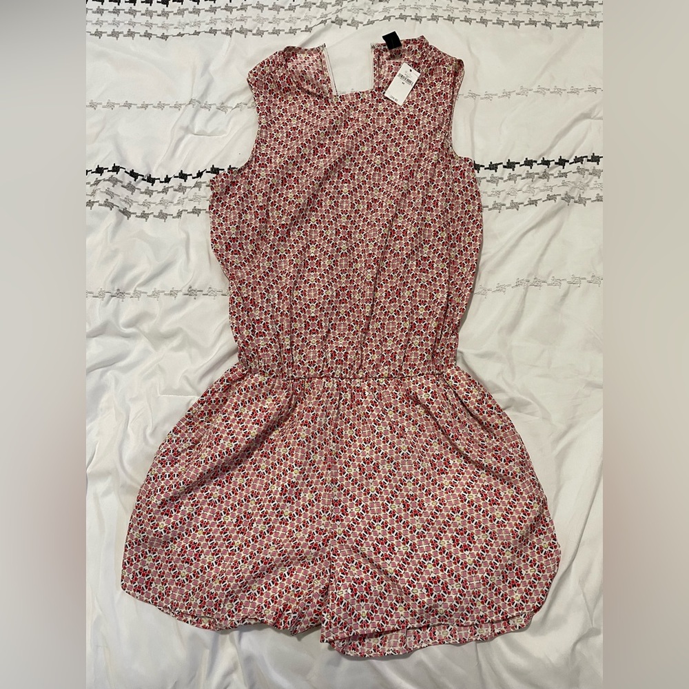 Zip Up Romper With Pockets